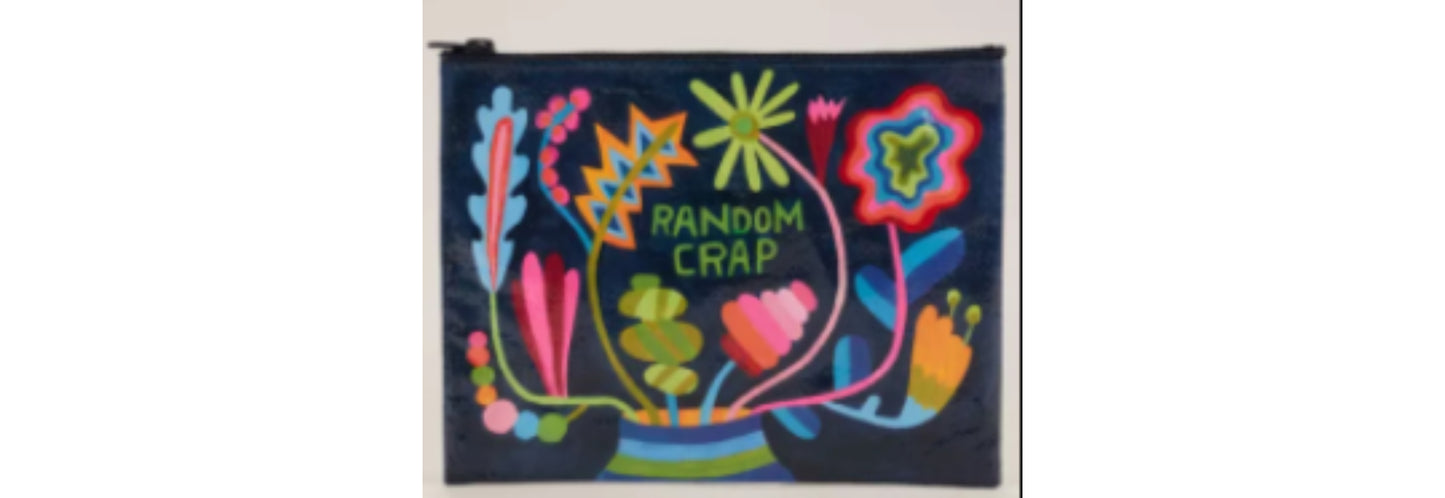 Zipper Pouch Random Crap | Blue Q