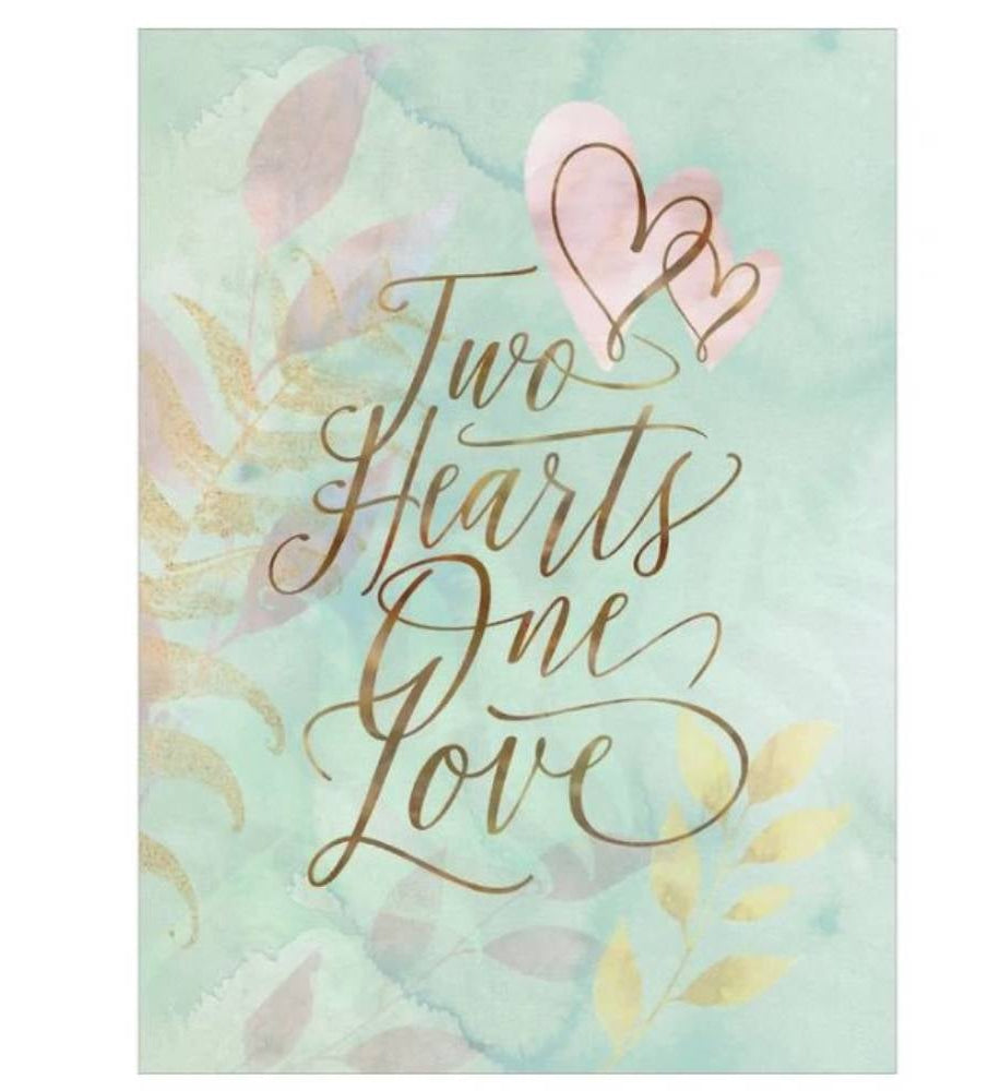 Two Hearts Wedding Card