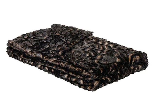 Luxurious Faux Fur Throw 58" X 45"