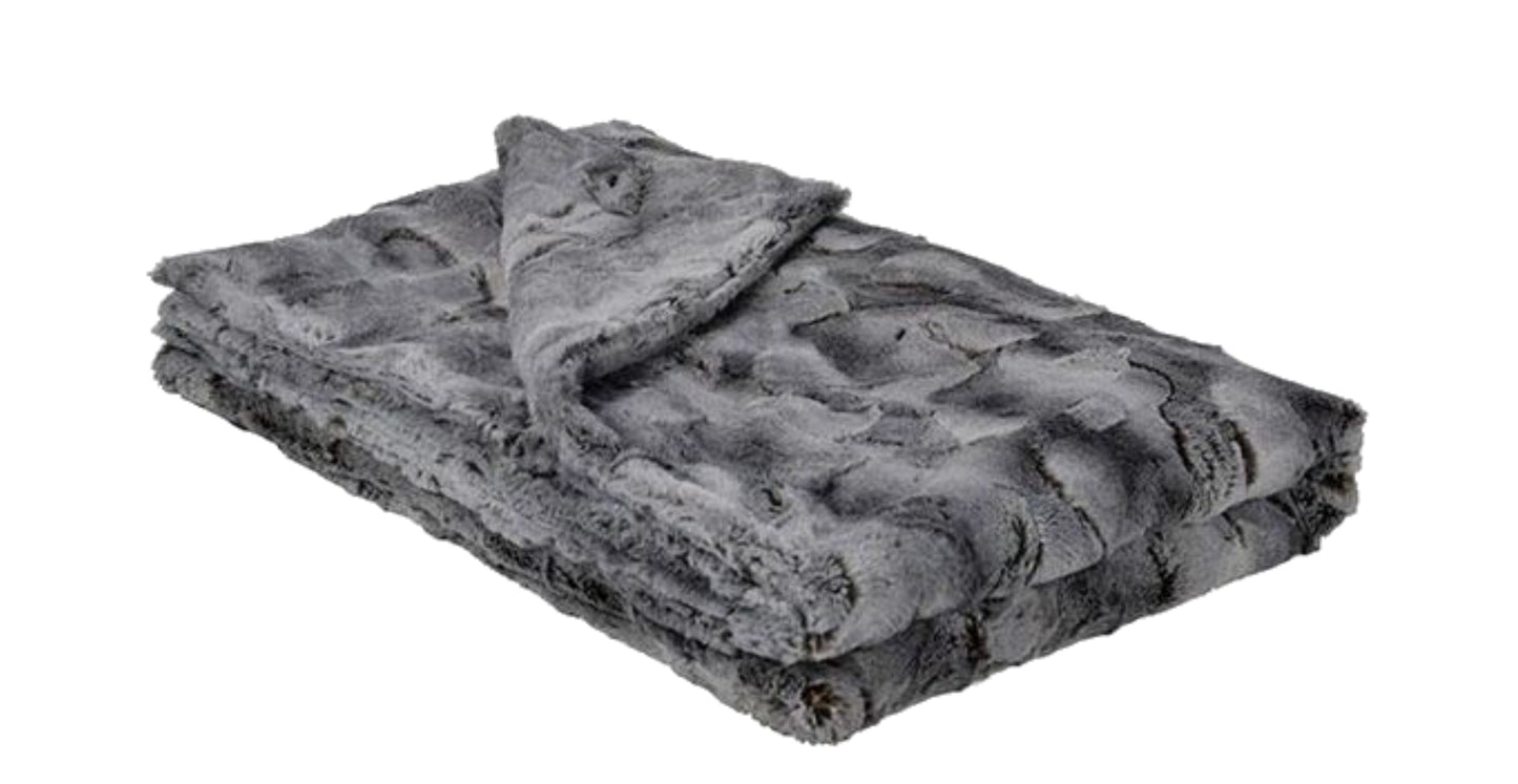 Luxurious Faux Fur Throw 58" X 45"