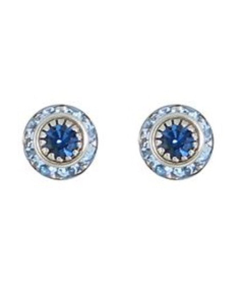 Earrings Crystal Blue Posts