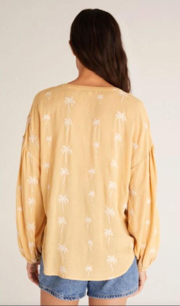 Bayfront Palm Top in Wheat