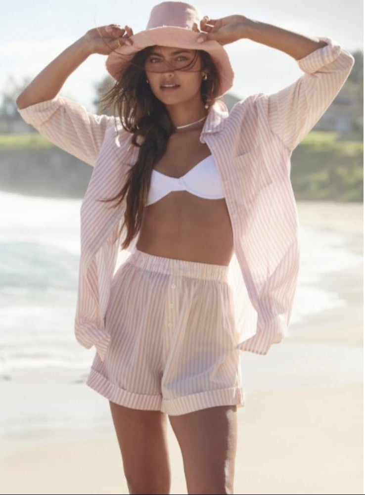 Top poolside mix stripe