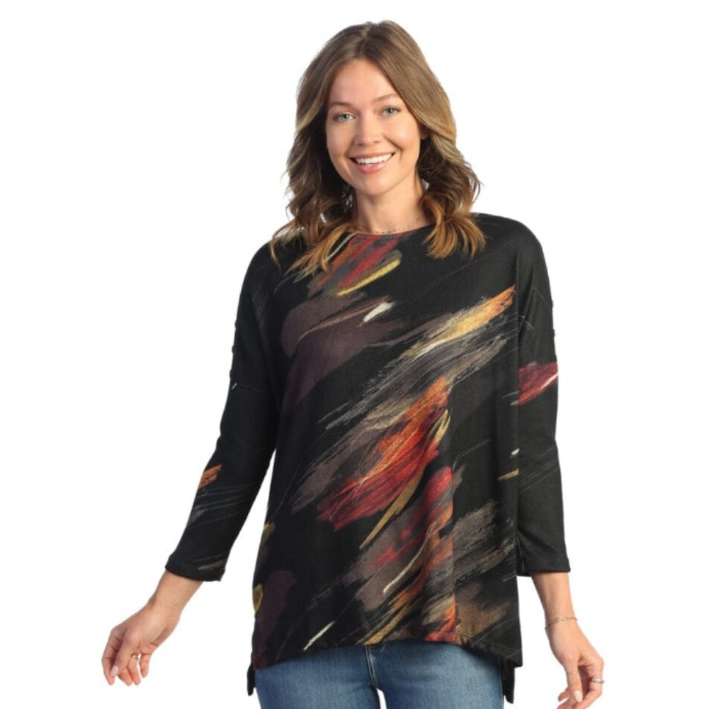 Tunic Top French Brush Side-Slit - Dunes