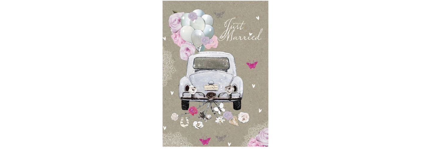 Just Married Wedding Card