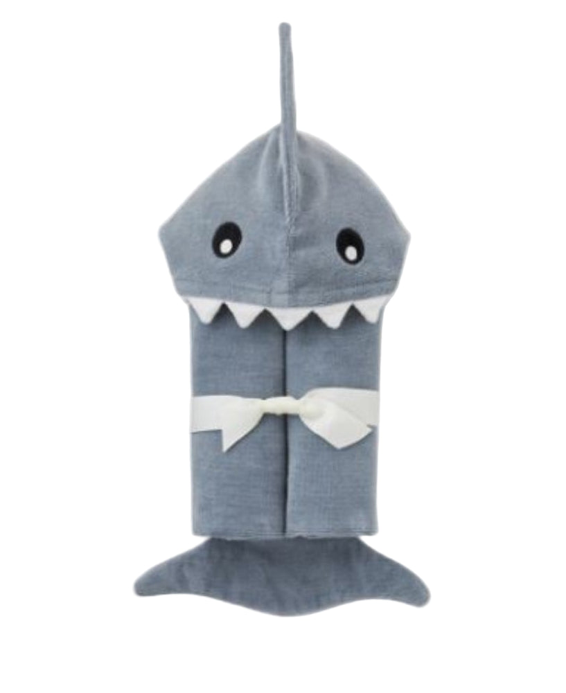Baby Bath Wrap Gray Shark