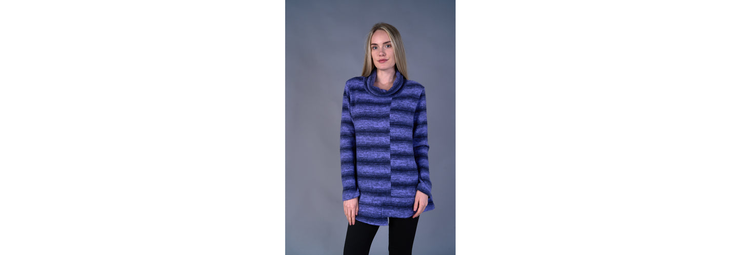 Shana Sweater Stripped Purple