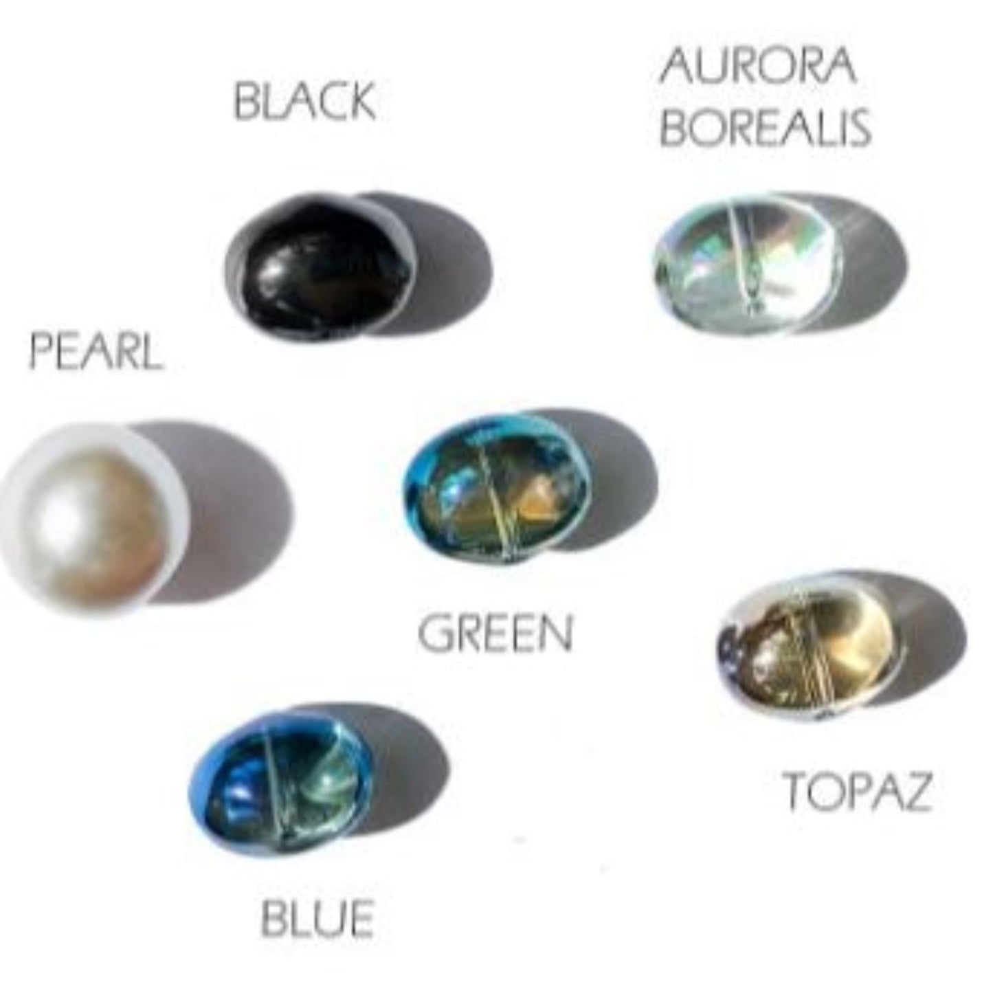 Earrings: Confettis - Silver with Blue Bead | Post