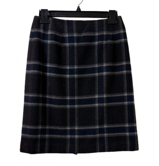 Talbots Black Plaid Skirt - Size 4 Petite | Preowned
