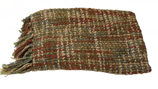 Bedford Cottage Throw/Blanket Multicolored Tweed | Preowned