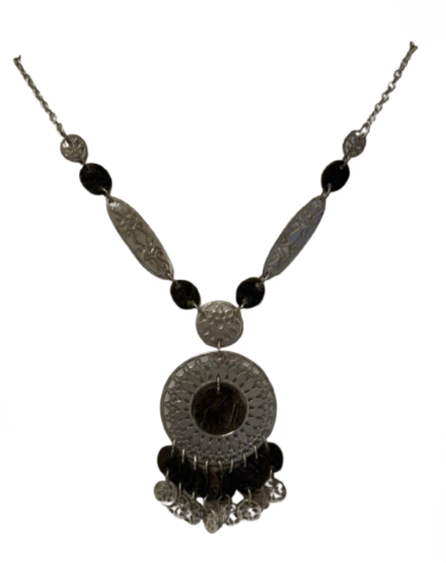 Vintage Tribal Coin Necklace | Preowned
