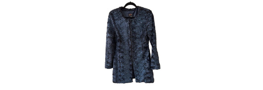 Yest Faux Fur Jacket Blue - SZ 8