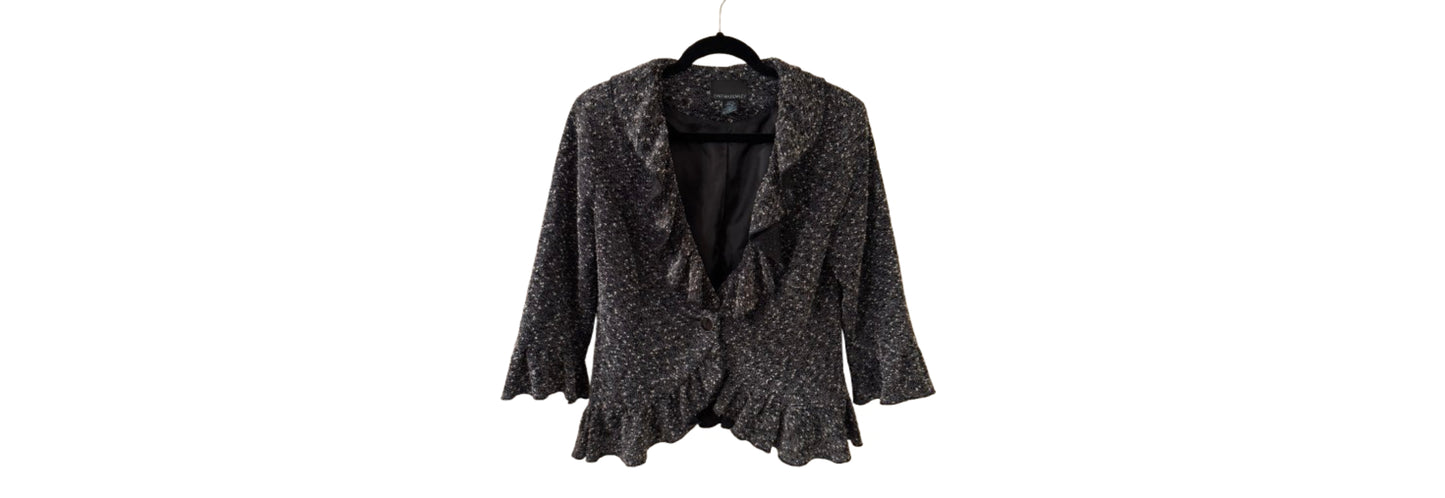 Cyntha Rowley Tweed Jacket Black - MD