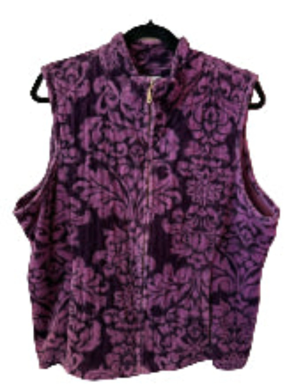 Charter Club Purple Fleece Vest - XL | Preowned