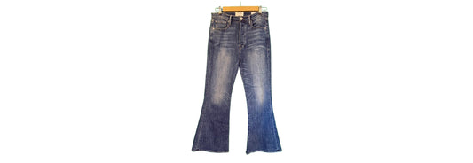 Mid Rise Cropped Flare Jeans in Medium Wash SZ 29 - Frame Denim