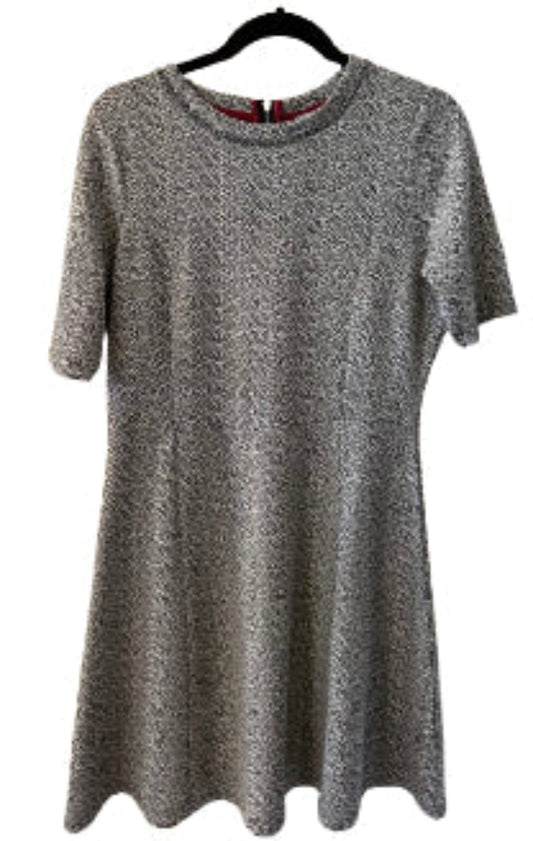 Katherine Barclay Black and White Pattern Dress - | Preowned