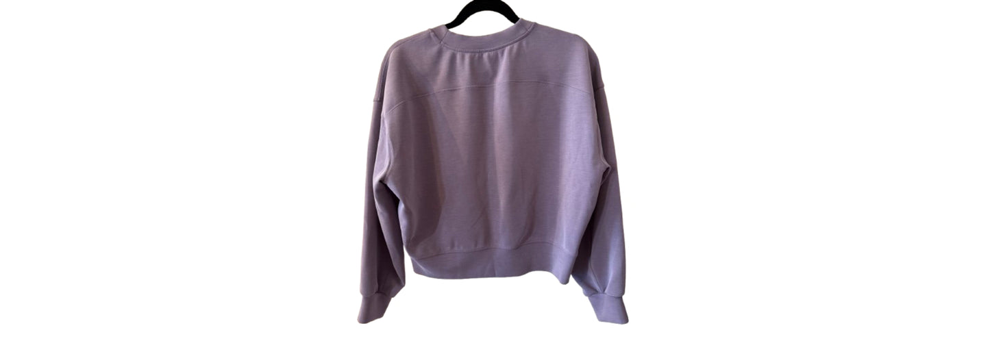 Lululemon Oversized Cropped Crew Sweatshirt Dusky Lavendrer - SZ 4 | Preowned