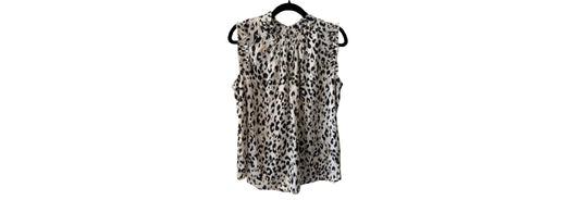 Hailey & Co. Animal Print Sleeveless Blouse - LG | Preowned