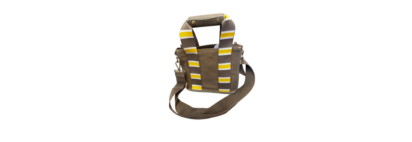 Urban Originals Bag Taupe and Yellow | Preowned