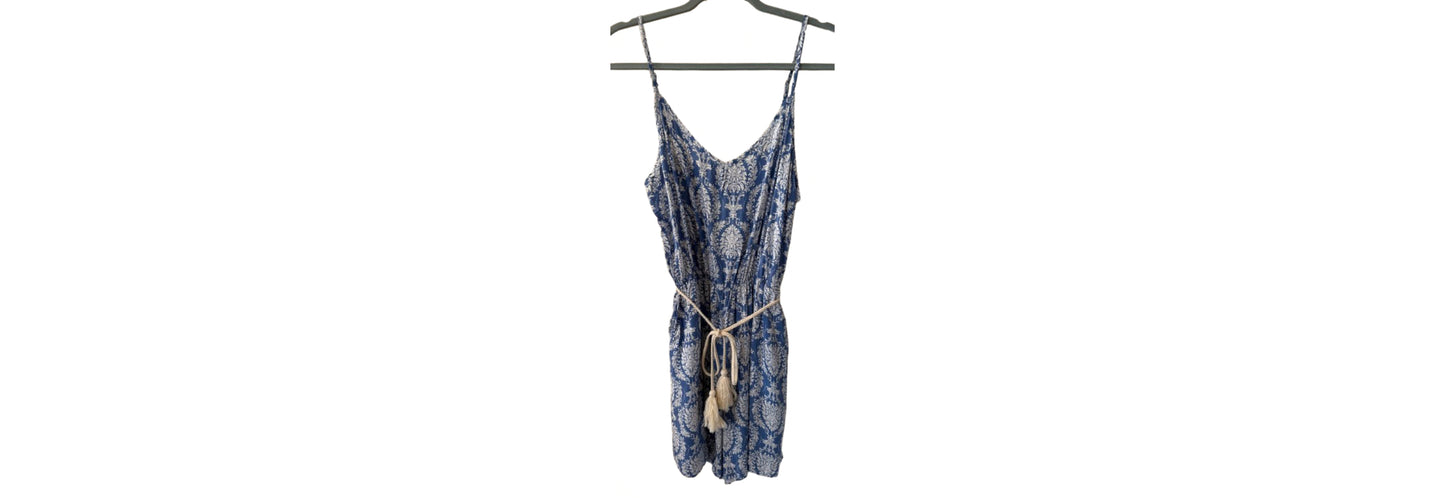 Dodo Blue Floral Romper - XL