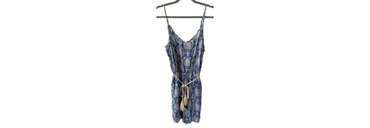 Dodo Blue Floral Romper - XL