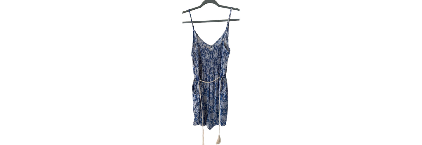 Dodo Blue Floral Romper - XL