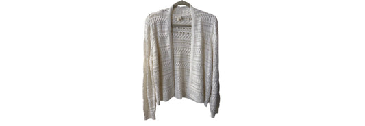 Cyrus Short Open Cardigan White - LG | Preowned