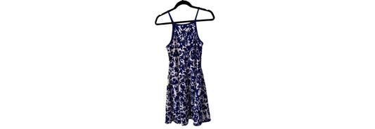 Soprano Blue and White China Dress - Medium | Preowned