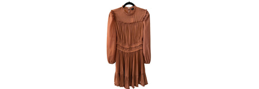 Current Air Charity Pleated Mini Dress Cedar, New with Tags - SM | Preowned