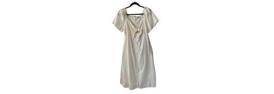 Madewell Eyelet Tie-Front Midi Dress - SZ 4 | Preowned