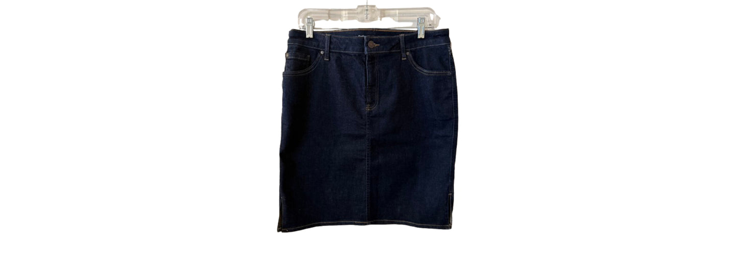 Chico's Define Me Denim Skirt - SZ 14 | Preowned