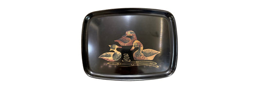 Couroc Vintage Tray California Ducks | Preowned