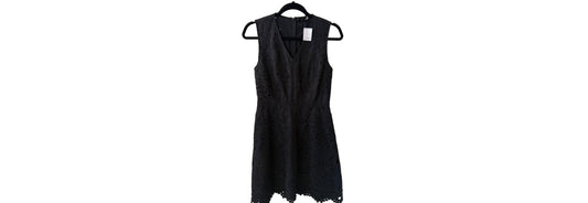 Theory Black Lace Cut Out Sleeveless Dress - SZ 2 | Preowned