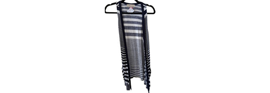 Vintage Havana Blue and White Striped Vest - | Preowned