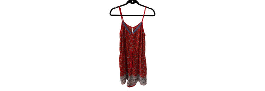 Xiliration Red Floral Romper - LG | Preowned