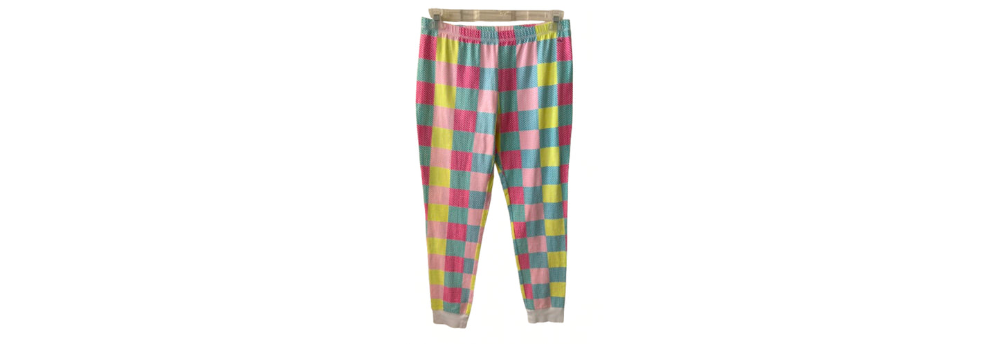 Vineyard Vines Patchwork Multi Color Bright Leggings MD - | Preowned