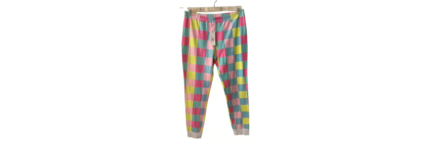Vineyard Vines Patchwork Multi Color Bright Leggings MD - | Preowned