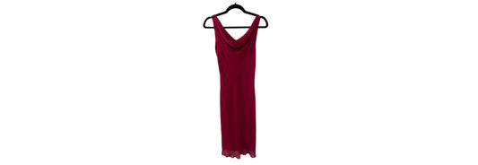 Laura Ashley Sleeveless Cranberry Dress - SZ 8 | Preowned