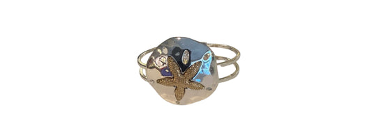 Starfish Cuff Bracelet Gold and Silver Tone | Preowned