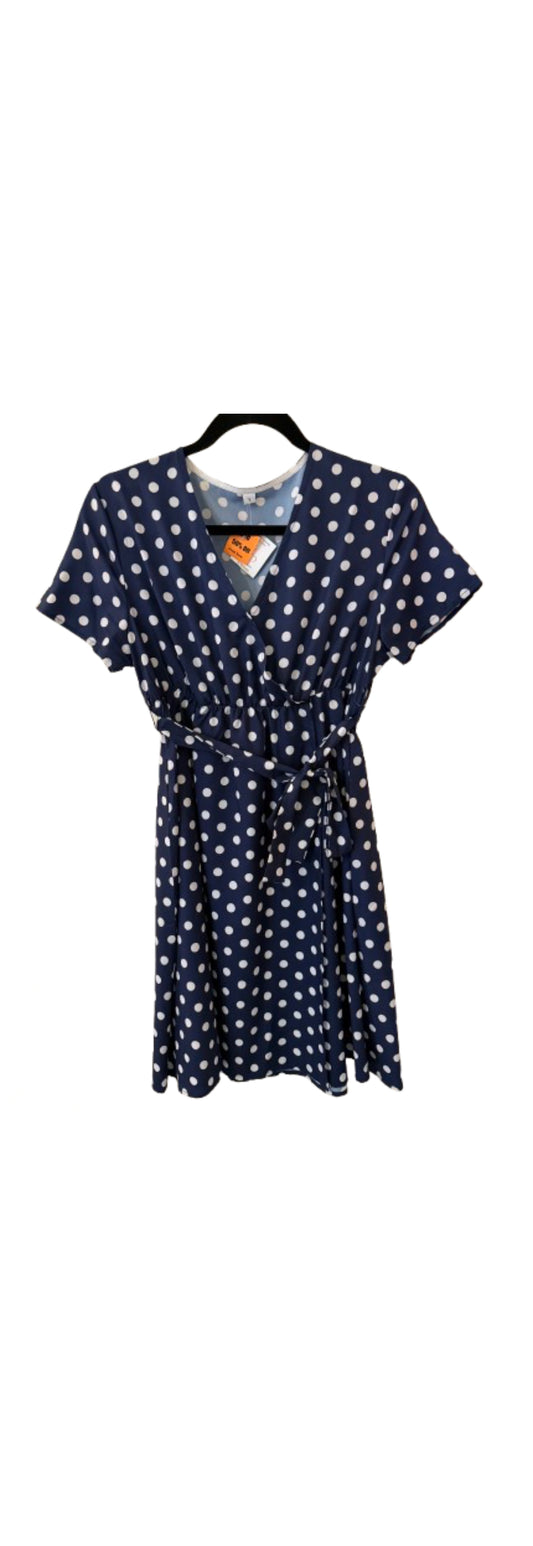 Blue Dress with White Polka Dots - SM | Preowned