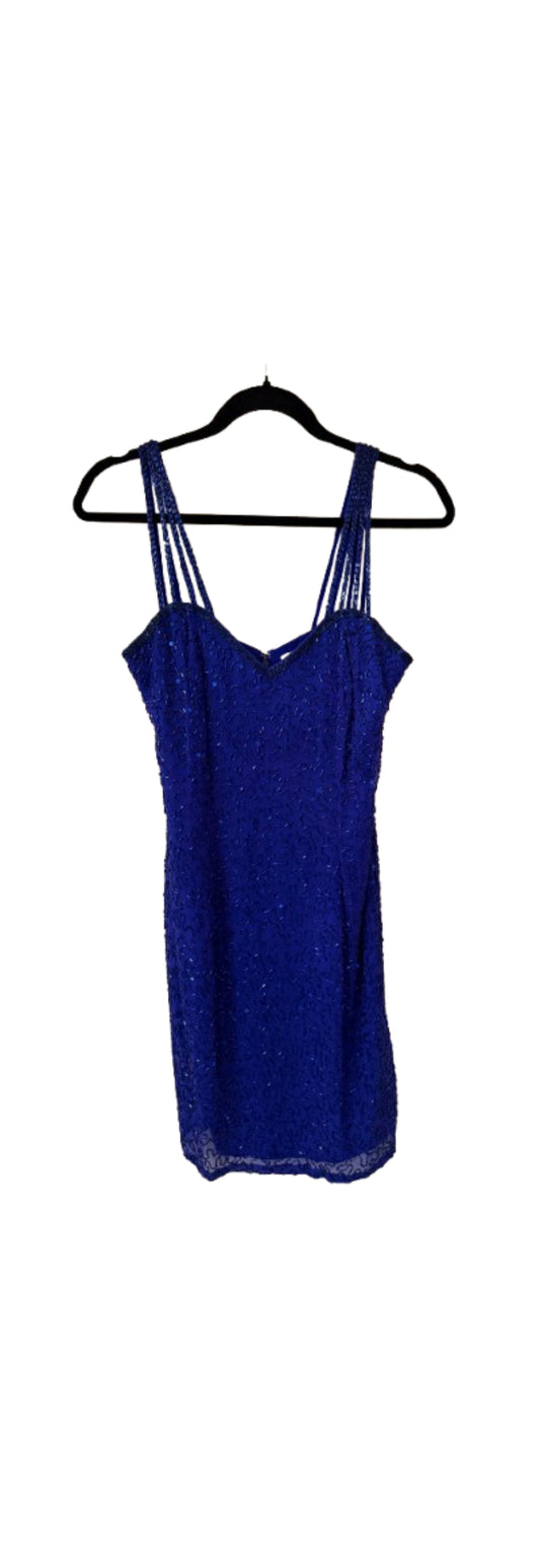 Niteline Royal Blue Sequins Dress - SZ 4 | Preowned