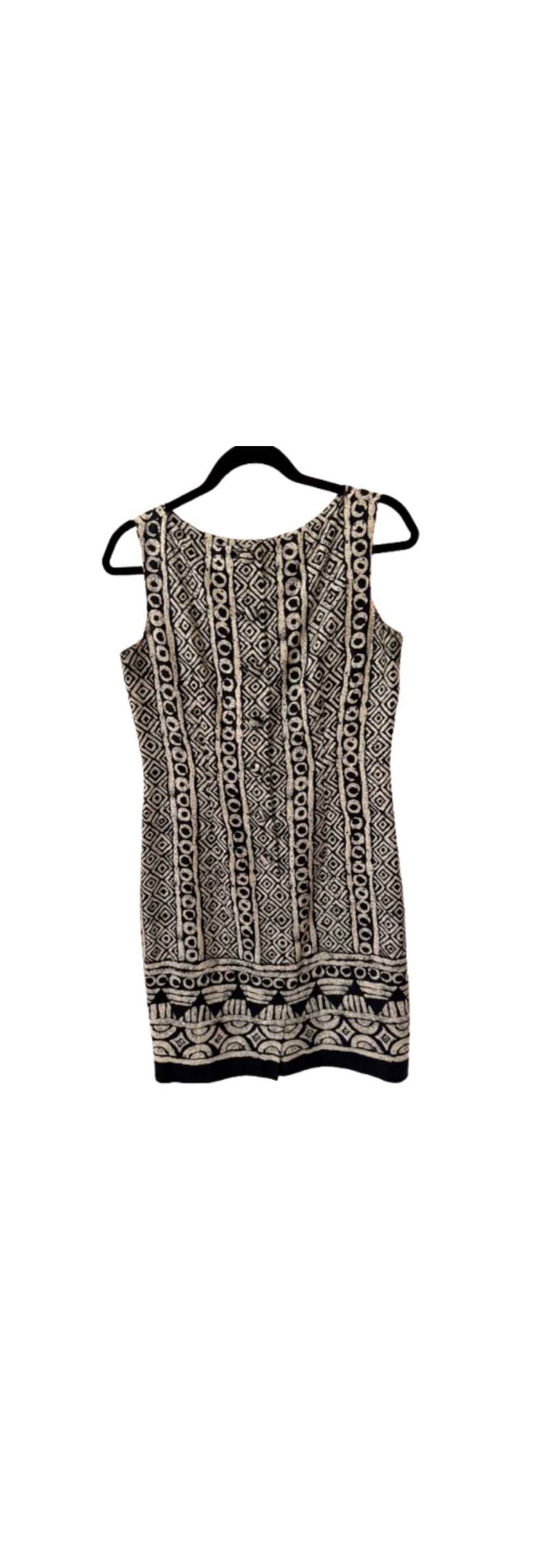 Jones New York Black and Cream Dress  - SZ 4 | Preowned