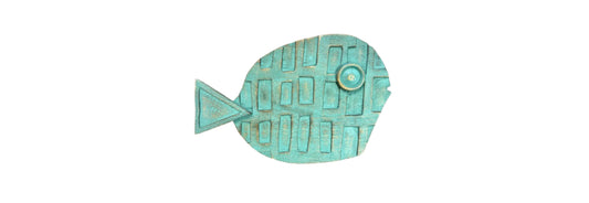 Wooden Fish Aqua Wall Art | Preowned