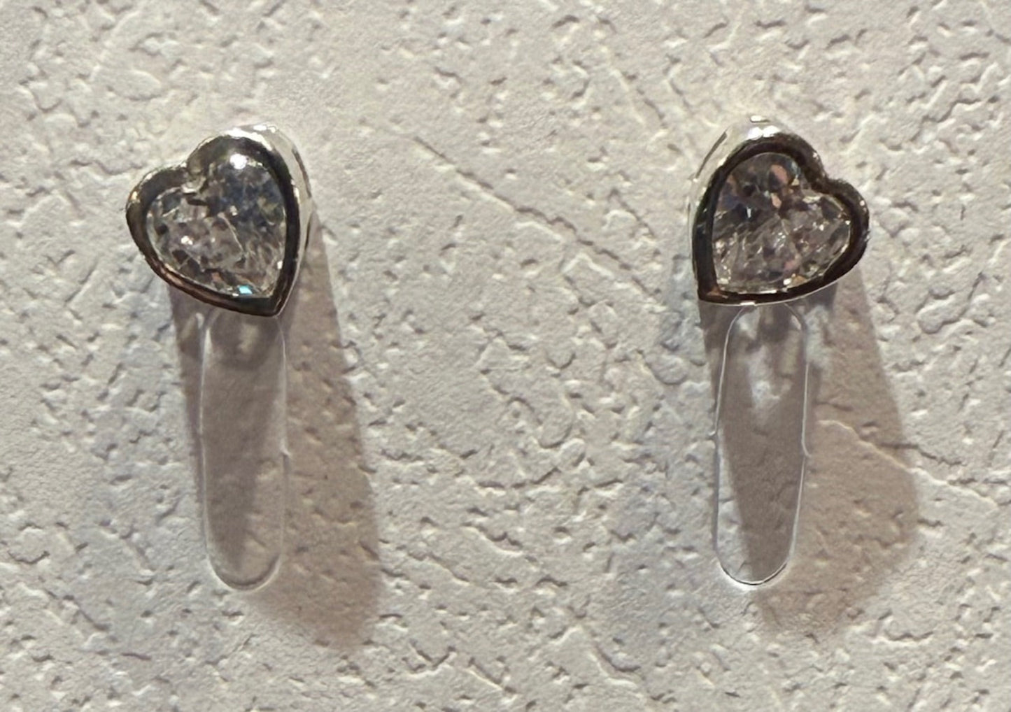 Dainty Sterling & Gold Fill Crystal Heart Studs Assortment
