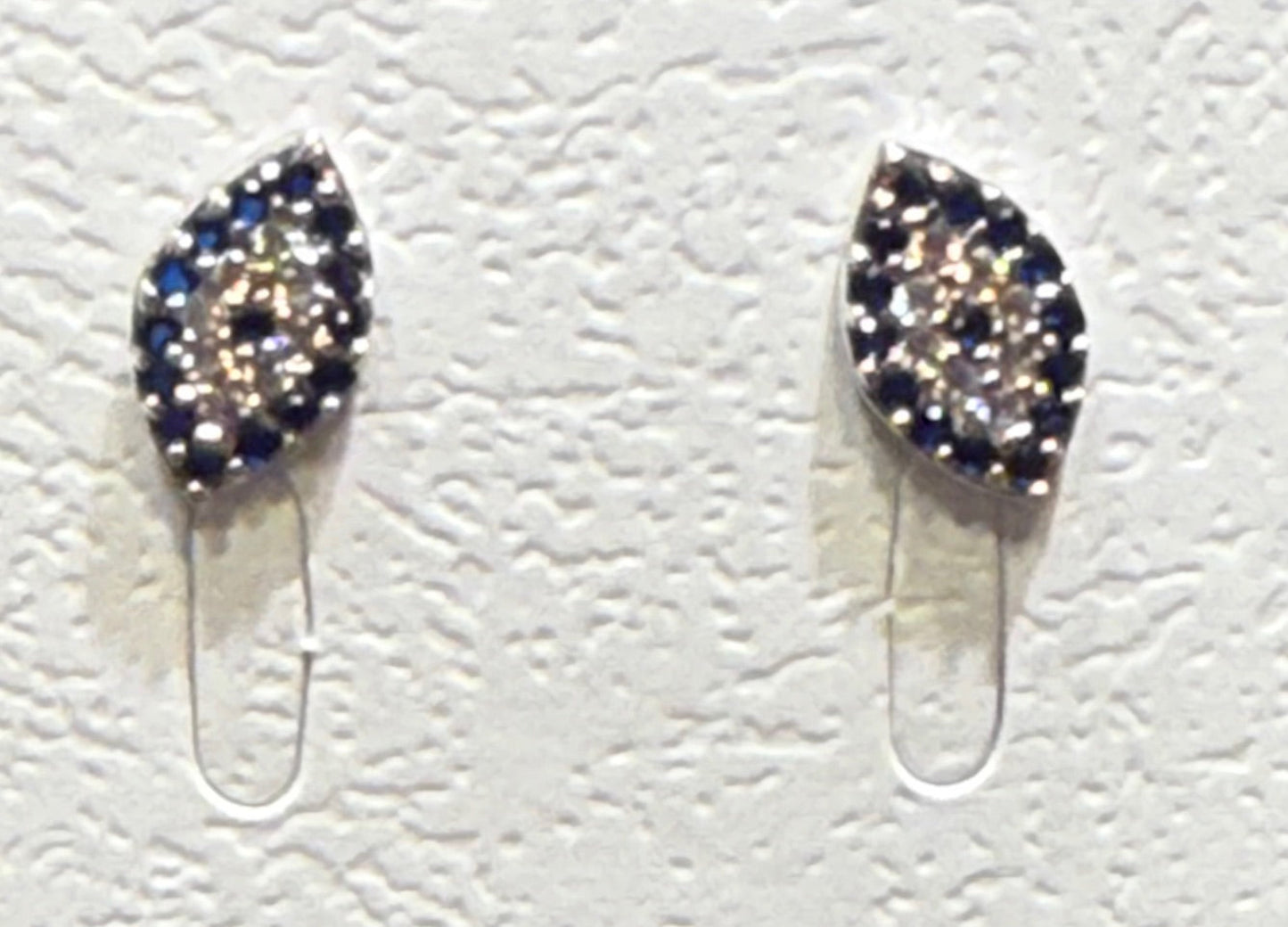 Dainty Sterling & Gold Fill Crystal Evil Eye Studs Assortment