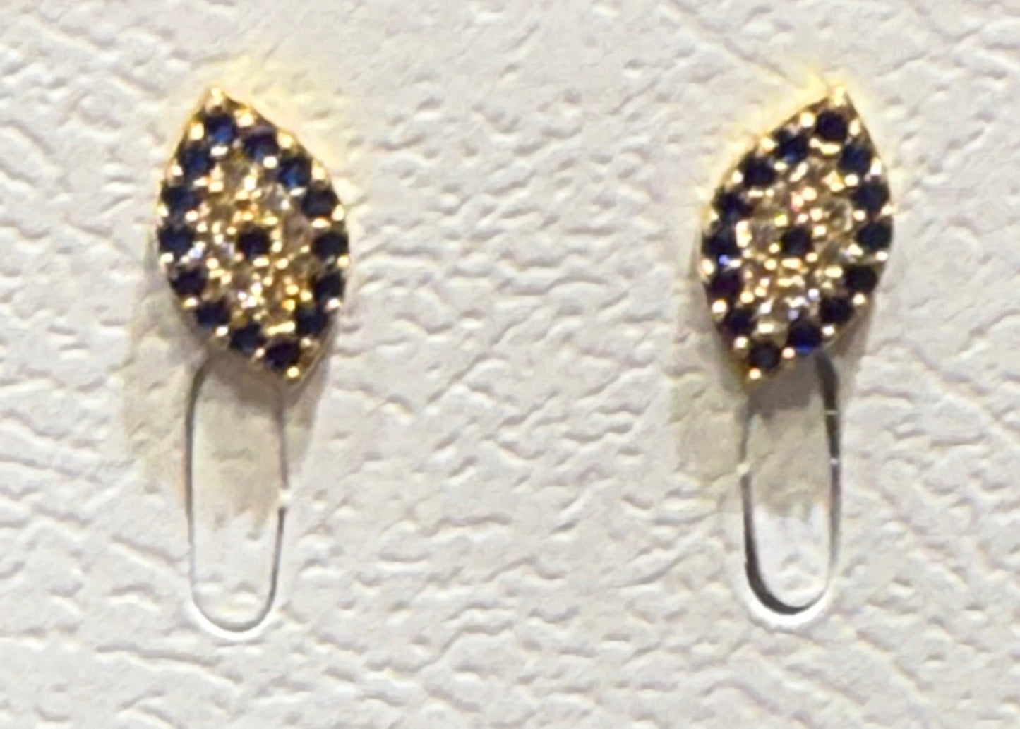 Dainty Sterling & Gold Fill Crystal Evil Eye Studs Assortment
