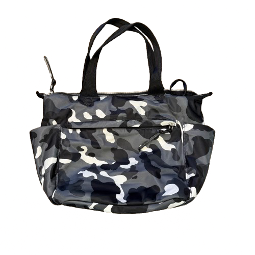 Shortly Love Black and Gray Camo Bag | Preowned
