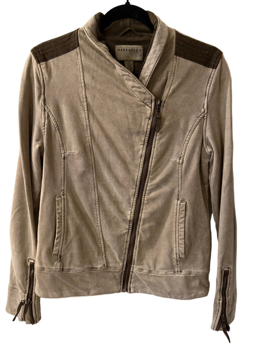 Anthropologie Marrakech Faux Suede Moto Jacket Size Small | Preowned