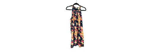 Lucy & Laurel Navy Pink Floral Dress - Size 10