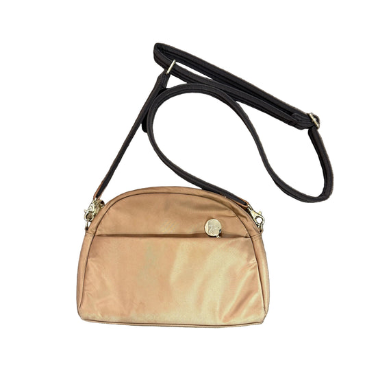 L & S Half Circle Camel Crossbody Bag | Preowned